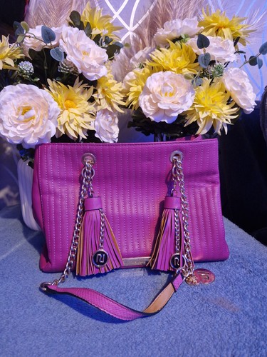 River island pink quilted faux - quilted,