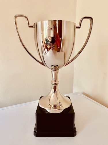 Big silver trophy - trophy, 12”