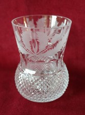 Edinburgh Crystal Thistle Pattern - Large Whisky Glass  /  Old Fashioned Tumbler