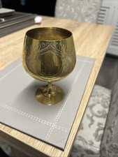Brass Plated Wine Goblet