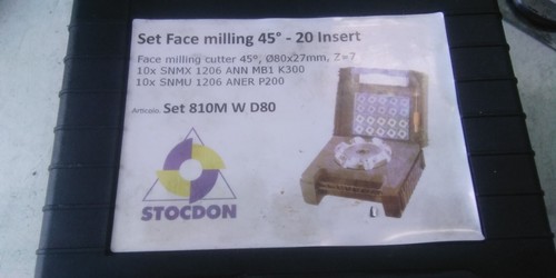 Carbide tipped face - , milling