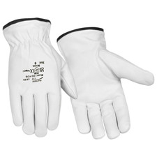 Yellow Leather Gardening Gloves Thorn Proof Mens Womens Protective Driver Work