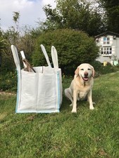 GARDEN WASTE LOG BAGS MINI BULK BAGS STRONG HEAVY DUTY REFUSE SACKS WITH HANDLES