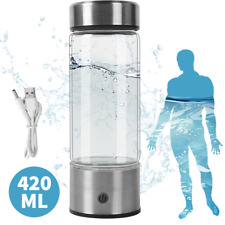 Portable 420ml Hydrogen Water Maker Alkaline Ionizer Bottle Healthy Hydration UK