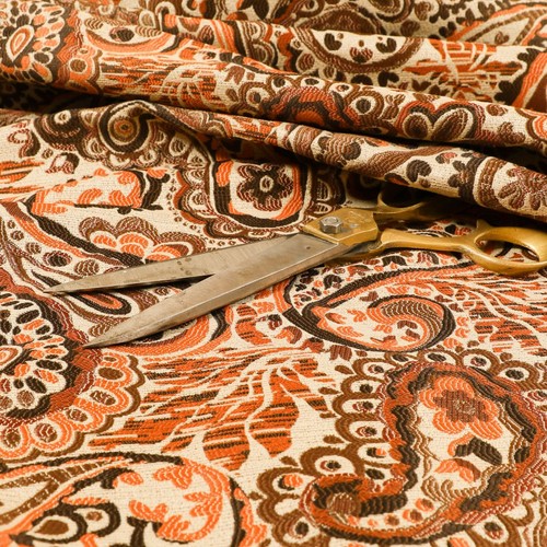 Bold bright paisley jacquard - &,