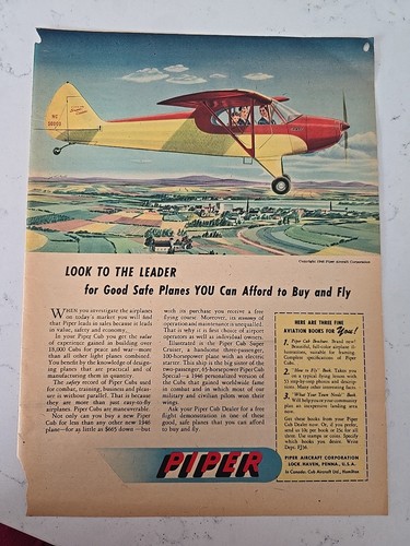 1946 piper airplane - piper,
