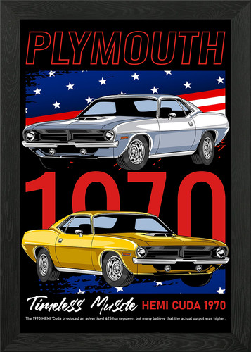American cuda muscle car - muscle,