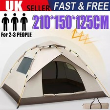 2-3 Man Automatic Instant Double Layer Pop Up Camping Tent Waterproof Outdoor