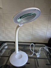 Light Craft USB LED Magnifier Flexi Light White Craft/Reading Desk Table Lamp