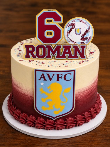 Aston villa personalised - personalised, cake