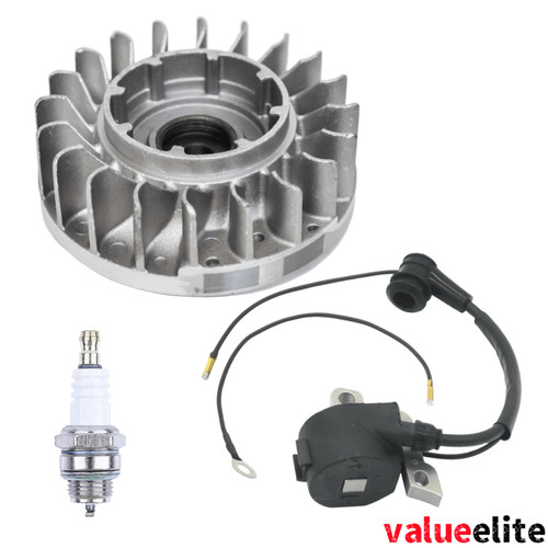 Flywheel with ignition coil - with,