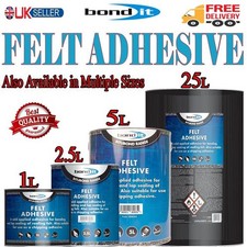 Bond It Black Felt Adhesive Roofing Felt Tools DIY Building Trade 1L/2.5L/5L/25L