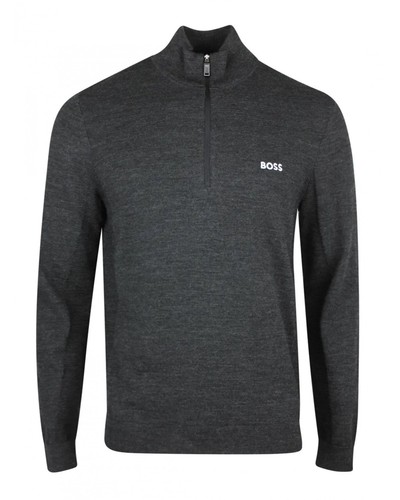 Boss half zip jumper - half,