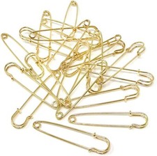 Gold Safety Pins Extra Large