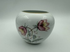 Rosenthal Selb-Plössberg Porcelain Vase Floral Design with Gold Trim Germany