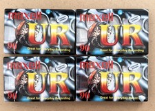 4 x Maxell UR60 cassette tapes