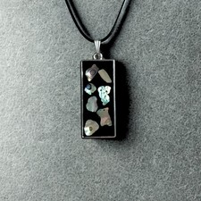 Abalone shell necklace - shell,