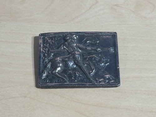 Vintage centaur plaque brooch - centaur,
