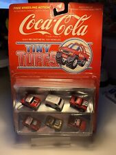 Coca Cola Coke Tiny Tuffs Cars - 6 Cars - Vintage 1979 Micro Cars On Card