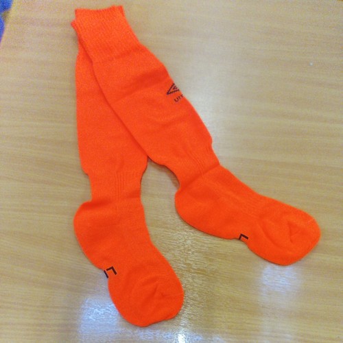 Umbro orange football socks - football,