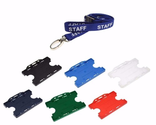 Blue staff neck strap lanyard - neck,