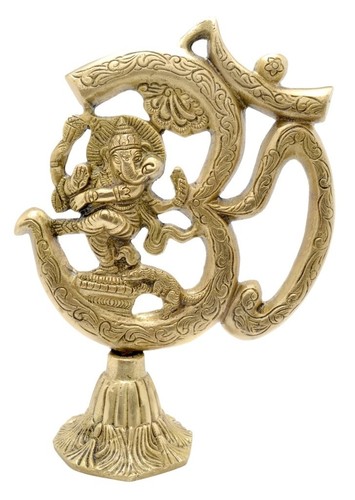 Hindu god brass lord divine - brass, om