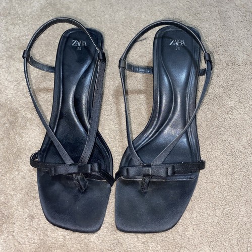 Womens zara black bow heels - bow,
