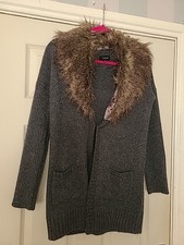 Firetrap Faux Fur Trim Grey