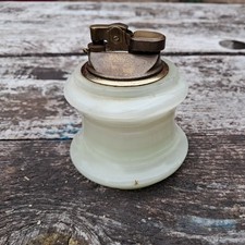 Vintage Green Onyx Table Lighter