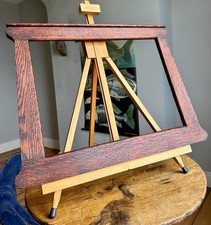 Fine Antique Mission Oak Picture Frame 20.5" x 15" Ext Arts & Crafts Tabernacle