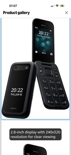 Genuine nokia 2660 flip - flip, 4g