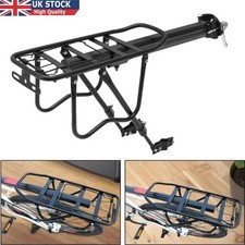 50kg Max Alloy Rear Bicycle Pannier Rack Carrier Bag Luggage Cycle Mountain Bike