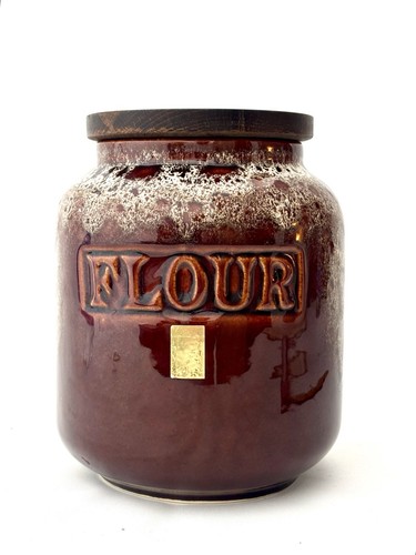 Vintage fosters pottery flour - vintage,