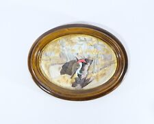 Wall Hanging Picture Beautiful Bird Woodland Scene Vintage Retro Art 106.