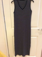 Womens Cotton Midi Striped