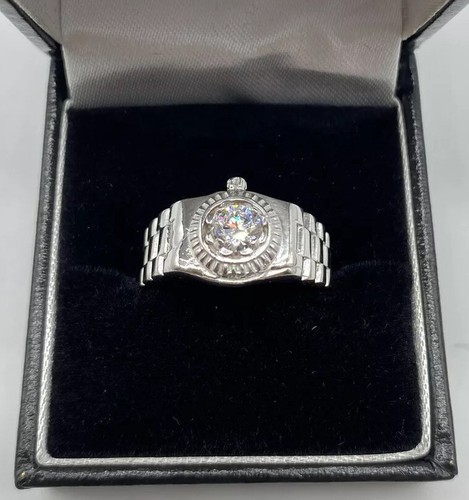 9ct white gold mens - white,