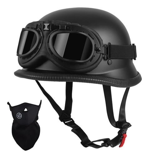 Cutey motorcycle half - half, helmet