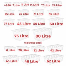Clear Plastic Storage Boxes