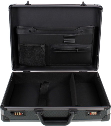 Aluminium briefcase laptop - aluminium,