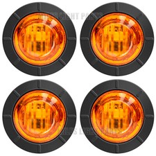 4X Mini 3/4" 3 LED Round Side