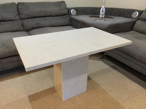 Granite table white quartz - table,