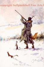 Funny Fox Shooting, Christmas Cards pack of 10 by Jonathan Walker C404X