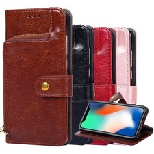 Genuine Leather Case Cover For Samsung Galaxy A90 5G Wallet Kickstand Protective