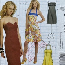 McCall's Lady’s Strapless Strappy Party Dress Pattern M5881 Size 12-18