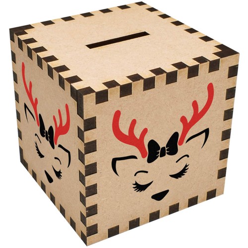 Reindeer cute face - face', box