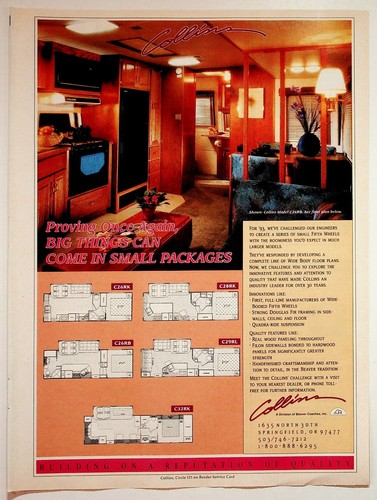 Collins fifth wheel 1993 - fifth,