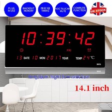 14" Digital LED Wall Clock