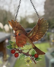 Robin Bird Stained Glass