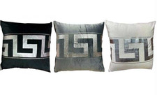 Greek Key Cushion Cover Velvet