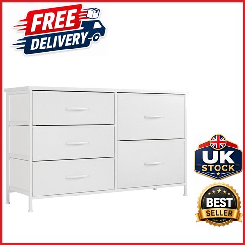White dresser with drawers - with,